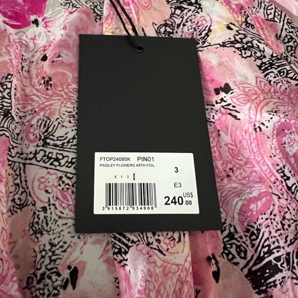 THE KOOPLES Paisley Flowers with Foil Blouse - Picture 6 of 10